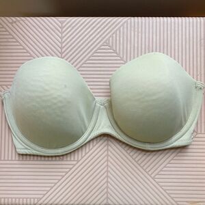 Aerie Bra Light Beige / Nude Strapless Audrey 34D Casual Classic Essentials Cute